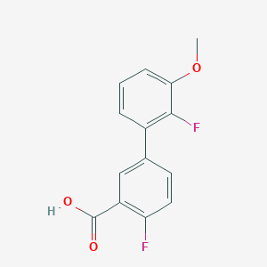 2-Fluoro-5-(2-fluoro-3-methoxyphenyl)benzoic acid