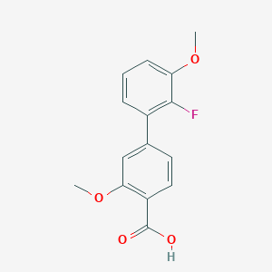 4-(2-Fluoro-3-methoxyphenyl)-2-methoxybenzoic acid, 95%