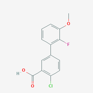 2-Chloro-5-(2-fluoro-3-methoxyphenyl)benzoic acid, 95%