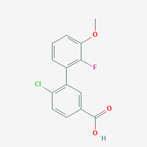 4-Chloro-3-(2-fluoro-3-methoxyphenyl)benzoic acid, 95%