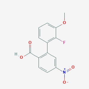 2-(2-Fluoro-3-methoxyphenyl)-4-nitrobenzoic acid