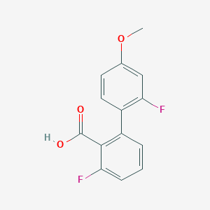 6-Fluoro-2-(2-fluoro-4-methoxyphenyl)benzoic acid, 95%