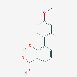 3-(2-Fluoro-4-methoxyphenyl)-2-methoxybenzoic acid