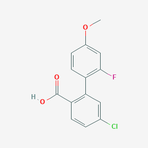 4-Chloro-2-(2-fluoro-4-methoxyphenyl)benzoic acid, 95%