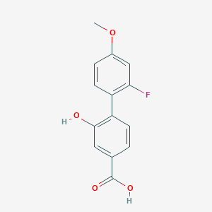 4-(2-Fluoro-4-methoxyphenyl)-3-hydroxybenzoic acid, 95%