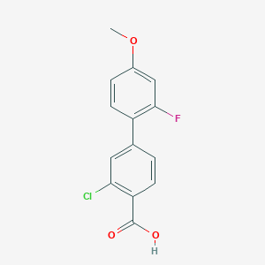 2-Chloro-4-(2-fluoro-4-methoxyphenyl)benzoic acid