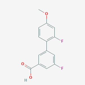 5-Fluoro-3-(2-fluoro-4-methoxyphenyl)benzoic acid, 95%