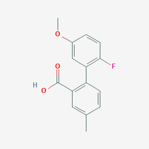 2-(2-Fluoro-5-methoxyphenyl)-5-methylbenzoic acid, 95%