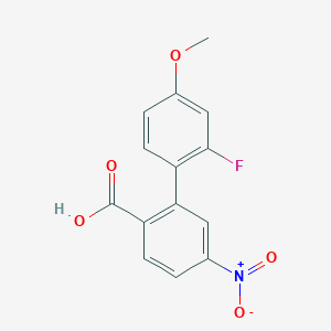 2-(2-Fluoro-4-methoxyphenyl)-4-nitrobenzoic acid, 95%