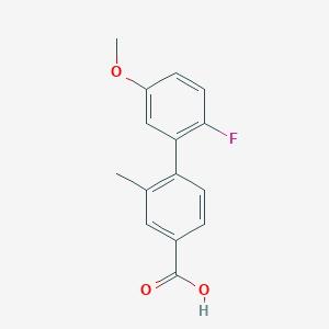 4-(2-Fluoro-5-methoxyphenyl)-3-methylbenzoic acid