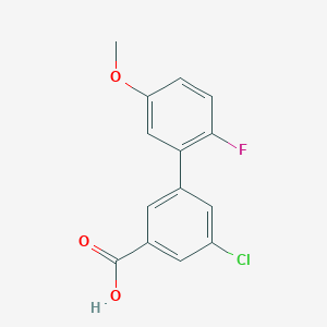 5-Chloro-3-(2-fluoro-5-methoxyphenyl)benzoic acid, 95%