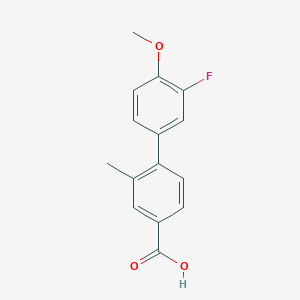 4-(3-Fluoro-4-methoxyphenyl)-3-methylbenzoic acid