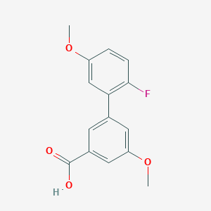 3-(2-Fluoro-5-methoxyphenyl)-5-methoxybenzoic acid, 95%