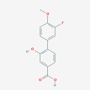 4-(3-Fluoro-4-methoxyphenyl)-3-hydroxybenzoic acid, 95%