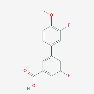 5-Fluoro-3-(3-fluoro-4-methoxyphenyl)benzoic acid, 95%