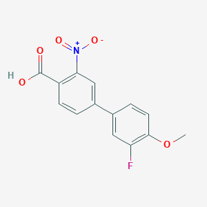 4-(3-Fluoro-4-methoxyphenyl)-2-nitrobenzoic acid