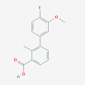 3-(4-Fluoro-3-methoxyphenyl)-2-methylbenzoic acid