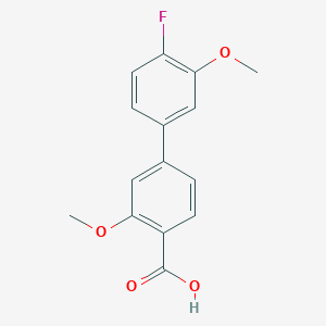 4-(4-Fluoro-3-methoxyphenyl)-2-methoxybenzoic acid