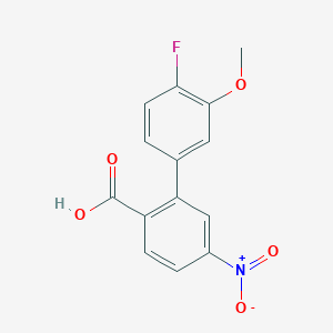 2-(4-Fluoro-3-methoxyphenyl)-4-nitrobenzoic acid