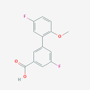 5-Fluoro-3-(5-fluoro-2-methoxyphenyl)benzoic acid