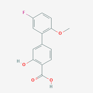 4-(5-Fluoro-2-methoxyphenyl)-2-hydroxybenzoic acid