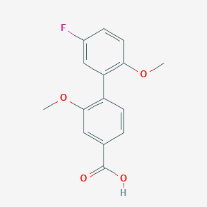 4-(5-Fluoro-2-methoxyphenyl)-3-methoxybenzoic acid, 95%