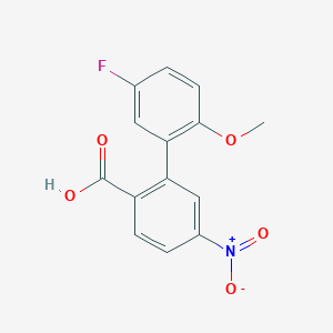 2-(5-Fluoro-2-methoxyphenyl)-4-nitrobenzoic acid, 95%