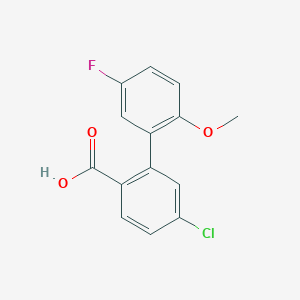 4-Chloro-2-(5-fluoro-2-methoxyphenyl)benzoic acid