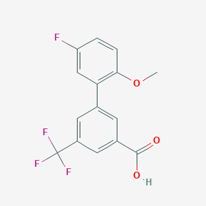 3-(5-Fluoro-2-methoxyphenyl)-5-trifluoromethylbenzoic acid, 95%