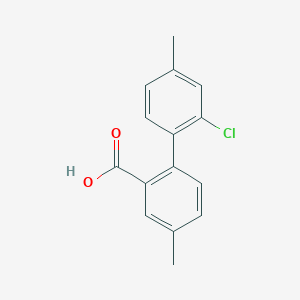 2-(2-Chloro-4-methylphenyl)-5-methylbenzoic acid