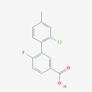 3-(2-Chloro-4-methylphenyl)-4-fluorobenzoic acid