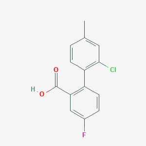 2-(2-Chloro-4-methylphenyl)-5-fluorobenzoic acid