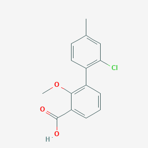 3-(2-Chloro-4-methylphenyl)-2-methoxybenzoic acid