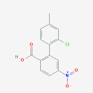 2-(2-Chloro-4-methylphenyl)-4-nitrobenzoic acid