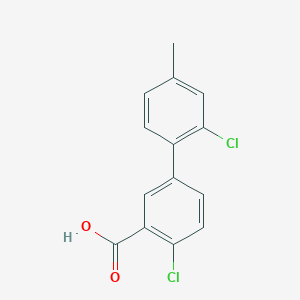 2-Chloro-5-(2-chloro-4-methylphenyl)benzoic acid, 95%