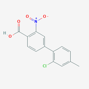 4-(2-Chloro-4-methylphenyl)-2-nitrobenzoic acid