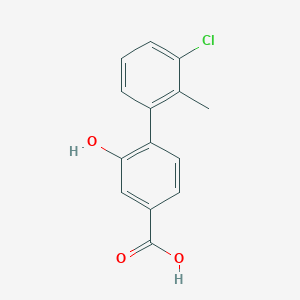 4-(3-Chloro-2-methylphenyl)-3-hydroxybenzoic acid, 95%