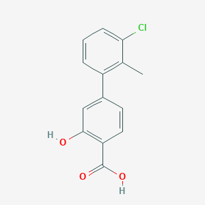 4-(3-Chloro-2-methylphenyl)-2-hydroxybenzoic acid