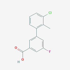 3-(3-Chloro-2-methylphenyl)-5-fluorobenzoic acid, 95%