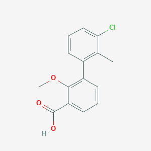 3-(3-Chloro-2-methylphenyl)-2-methoxybenzoic acid, 95%