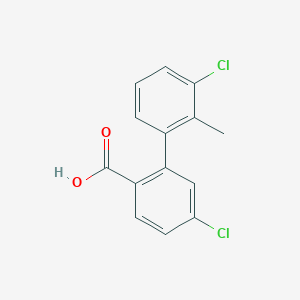 4-Chloro-2-(3-chloro-2-methylphenyl)benzoic acid, 95%