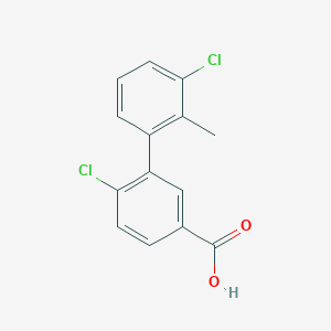 4-Chloro-3-(3-chloro-2-methylphenyl)benzoic acid