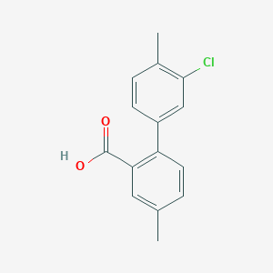 2-(3-Chloro-4-methylphenyl)-5-methylbenzoic acid