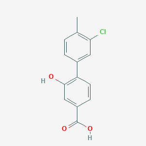 4-(3-Chloro-4-methylphenyl)-3-hydroxybenzoic acid, 95%