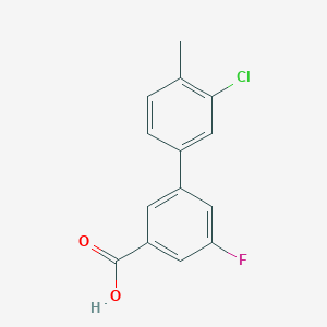 3-(3-Chloro-4-methylphenyl)-5-fluorobenzoic acid