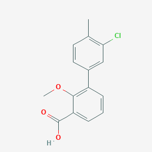 3-(3-Chloro-4-methylphenyl)-2-methoxybenzoic acid, 95%