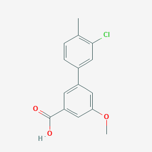 3-(3-Chloro-4-methylphenyl)-5-methoxybenzoic acid, 95%