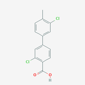 2-Chloro-4-(3-chloro-4-methylphenyl)benzoic acid, 95%