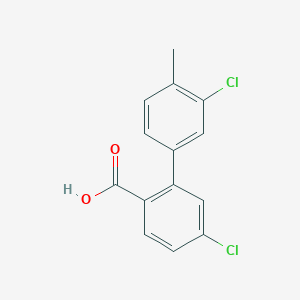 4-Chloro-2-(3-chloro-4-methylphenyl)benzoic acid, 95%