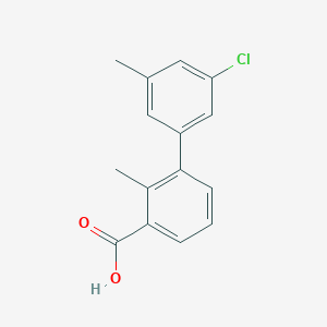 3-(3-Chloro-5-methylphenyl)-2-methylbenzoic acid